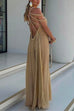 Febedress Halter Cut Out Backless Beach Cover Up Maxi Dress