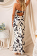 Febedress Geometric Printed Tube Top Maxi Party Dress