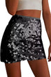 Febedress Elastic Waist Sequin Bodycon Mini Skirt