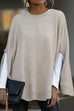 Febedress Crewneck Batwing Sleeve Cloak Top