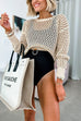 Febedress Crewneck Hollow Out Knitting Top