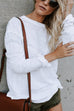 Febedress Solid Long Sleeves Cozy T-shirt