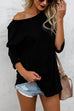 Febedress Solid Long Sleeves Cozy T-shirt